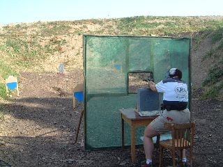 Gabi at the computer