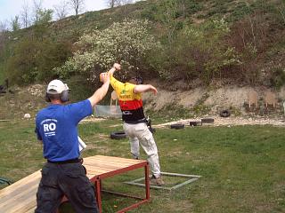 Wilda beim "Abflug" &auml;hm, Holstertest