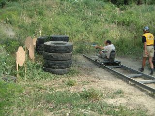 Eddy Testa beim letzten Match auf dem Wagen