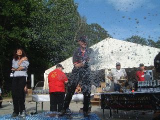 Petra wollte mich abduschen