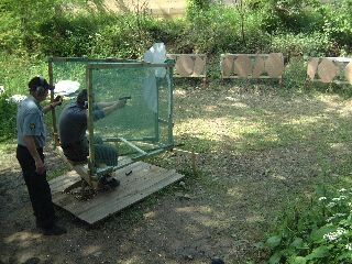 Richerd schwenkt &uuml;ber die Scheibenfront