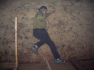 Gazellen gleich &uuml;berwindet Gerhard das Hindernis